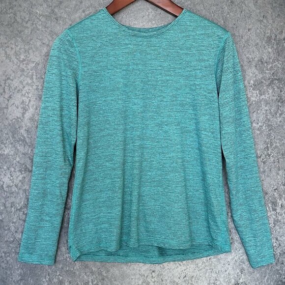 Athletic Works Aqua Long-Sleeve Top, Size M (8-10) - Picture 1 of 4